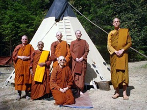 On the land at Dharma Creek.