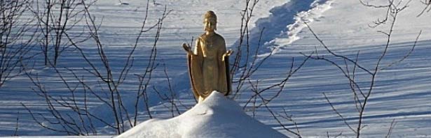 Buddha in Snow